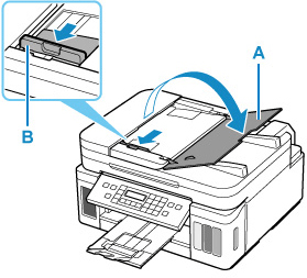 figure: Open the document tray